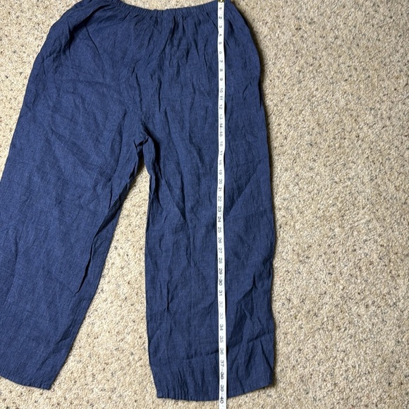 Flax Sociable Flood Wide Leg Linen Large with pockets pants - Picture 6 of 7